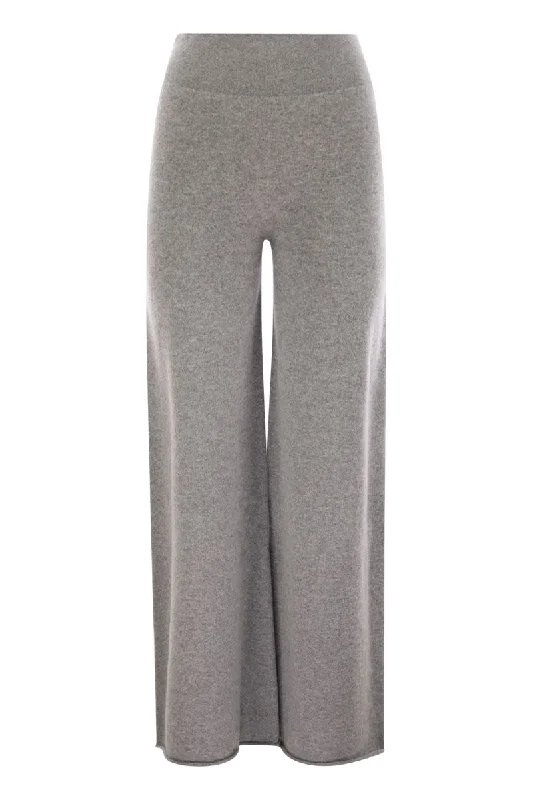 Cashmere wide-leg trousers