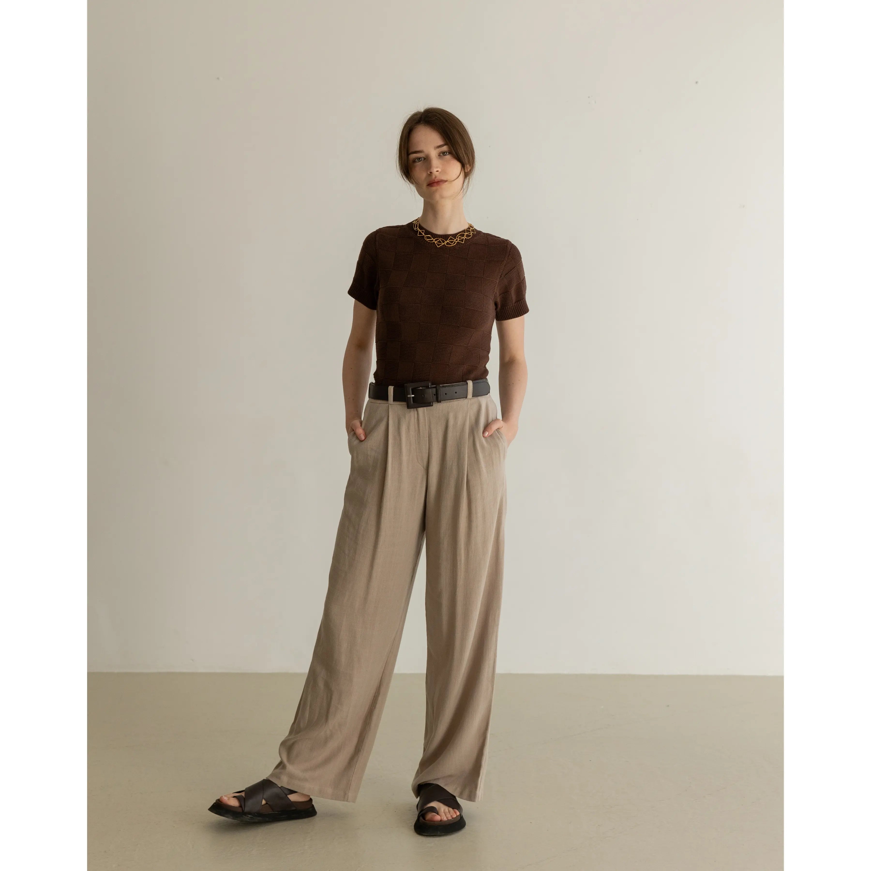 Ciutadella Trousers Beige